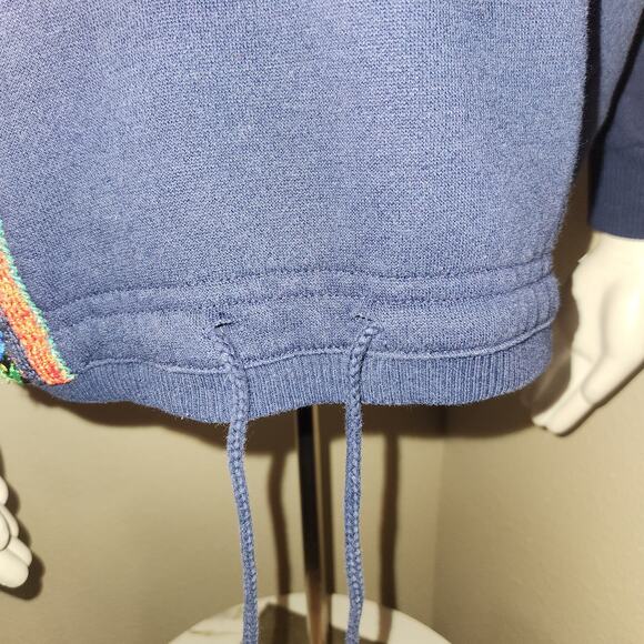 Vintage Paris Sports Club Pullover Sweater with Embroidered Detail, SmallF - Picture 9 of 11